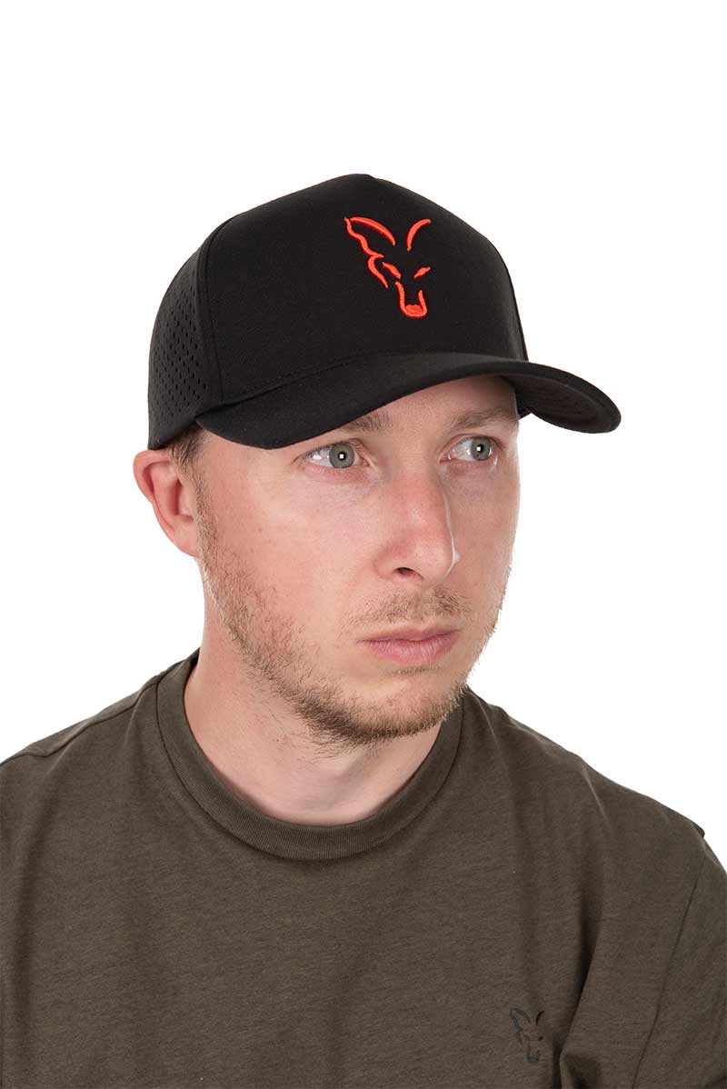Casquette Fox Baseball Noir-Orange