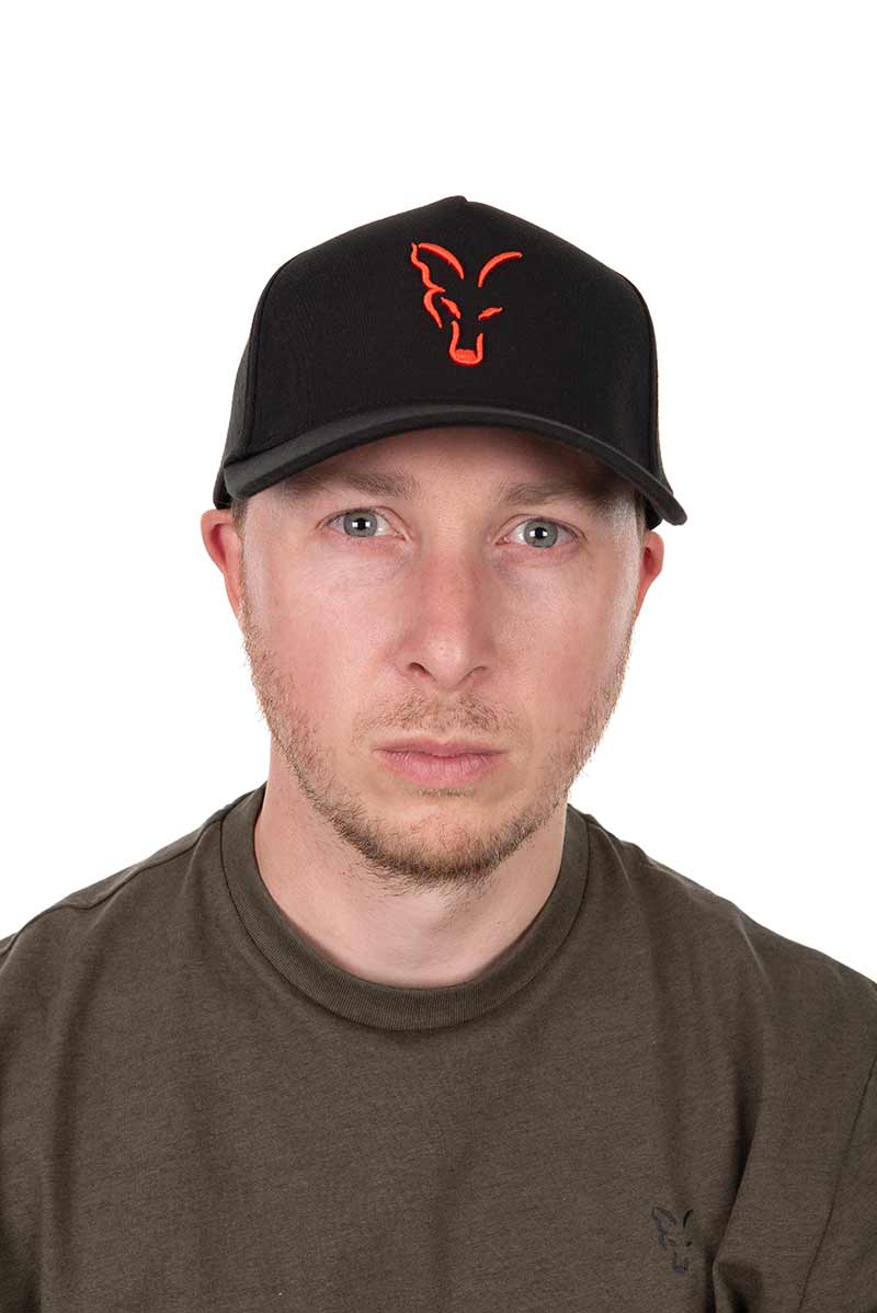 Casquette Fox Baseball Noir-Orange