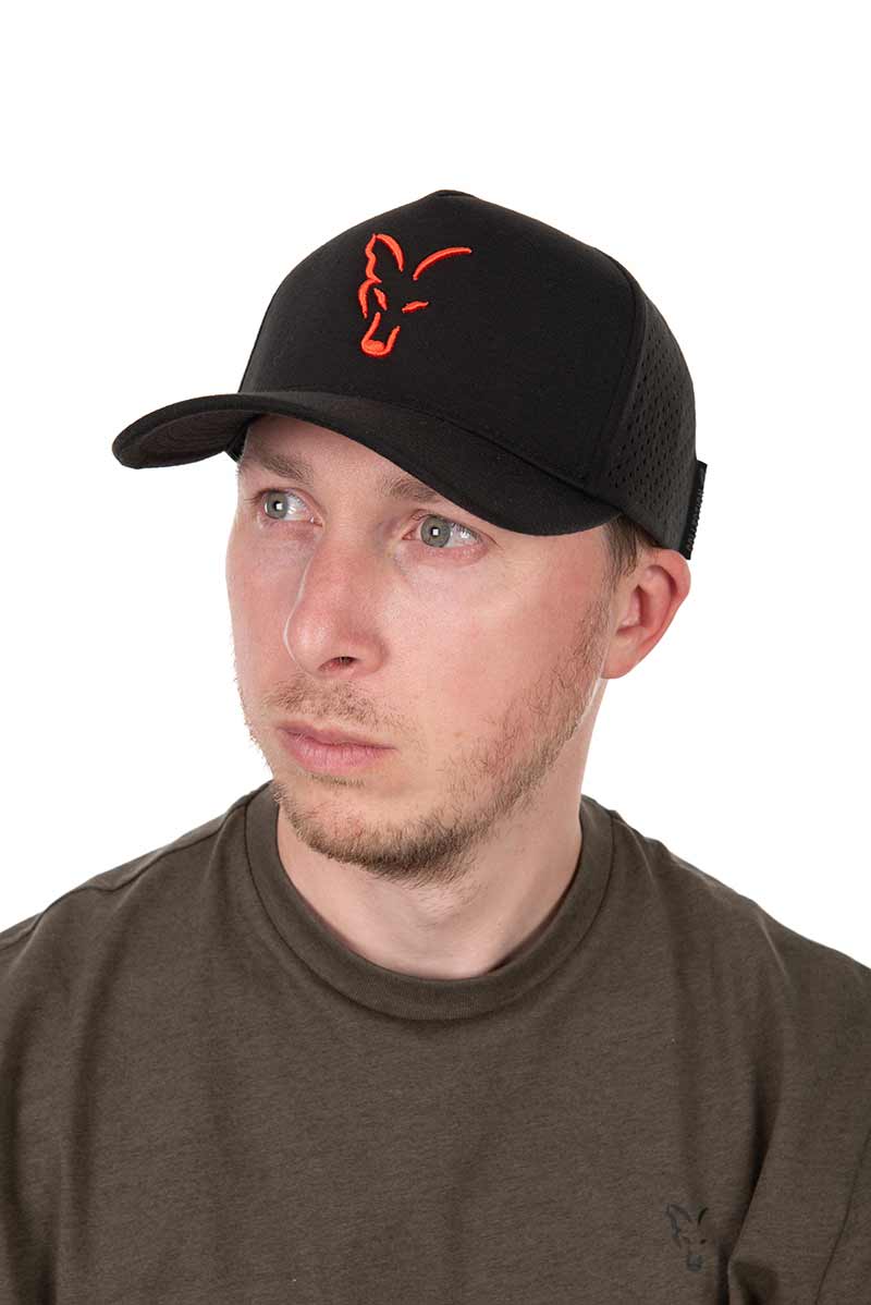 Casquette Fox Baseball Noir-Orange