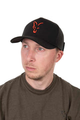 Casquette Fox Baseball Noir-Orange