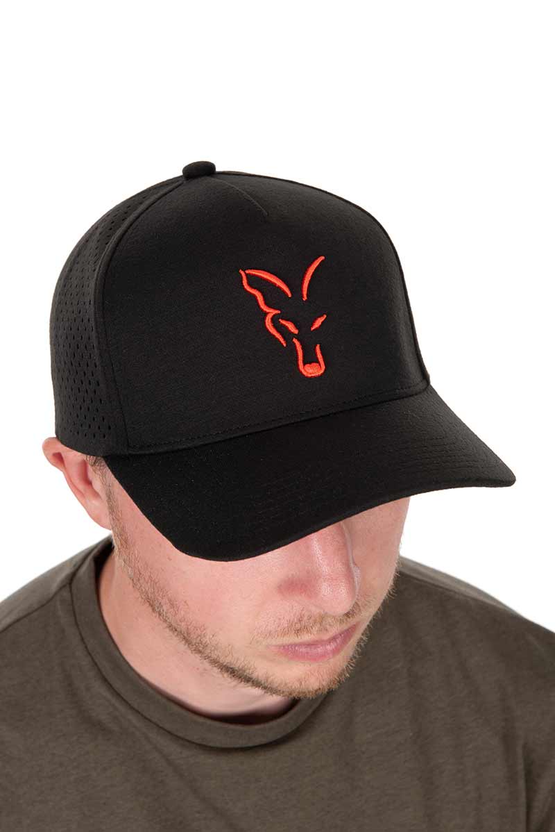 Casquette Fox Baseball Noir-Orange