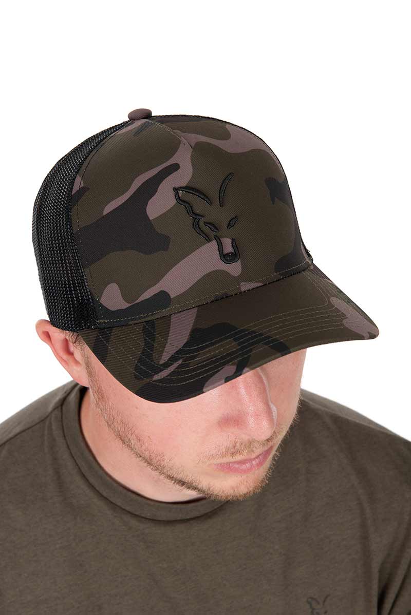 Casquette Fox Trucker Noir-Camo