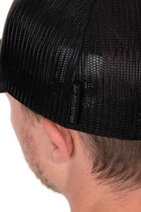 Casquette Fox Trucker Noir-Orange