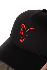 Casquette Fox Trucker Noir-Orange