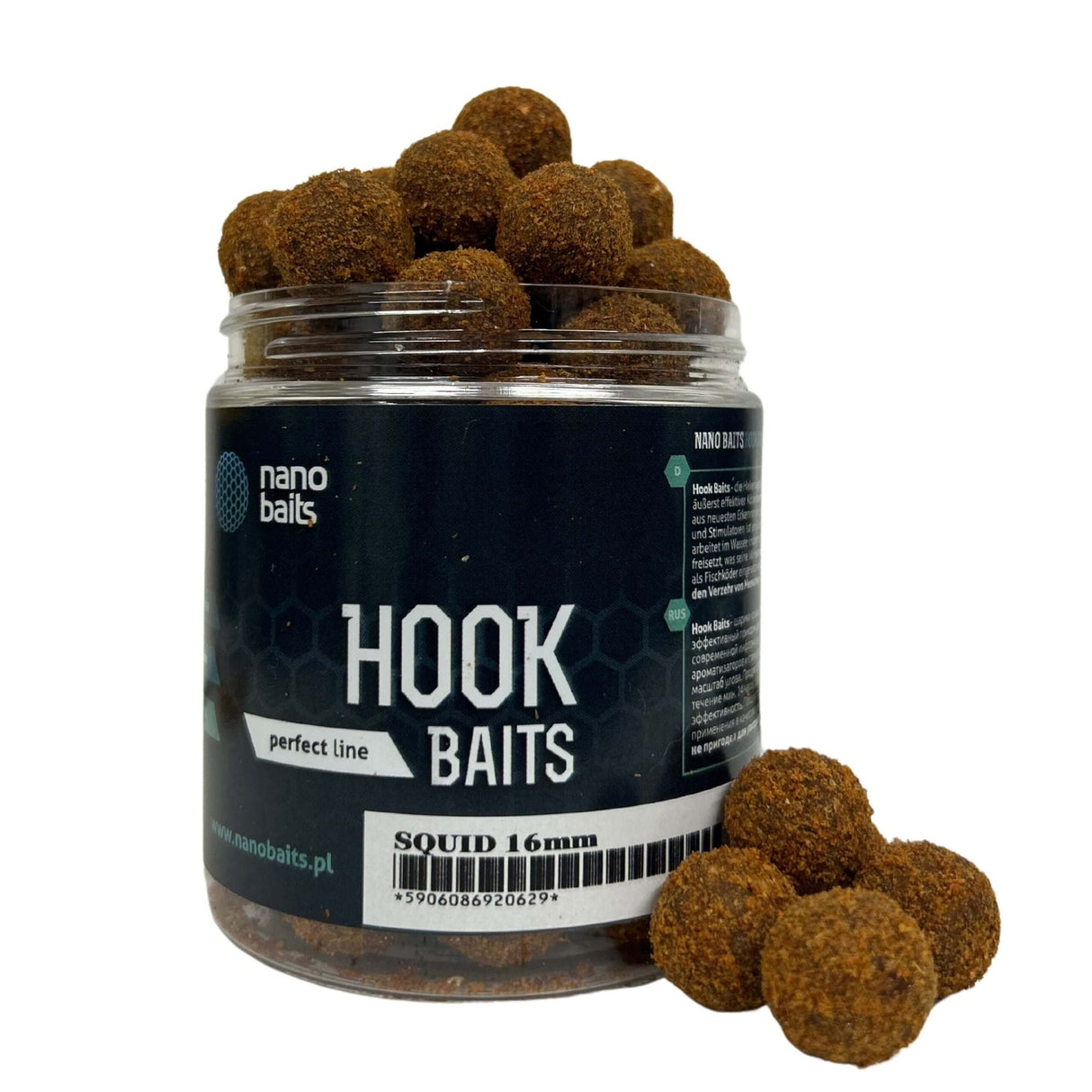 Hard Hook Baits Nano Baits Squid 18 mm - Tienda Carpfishing