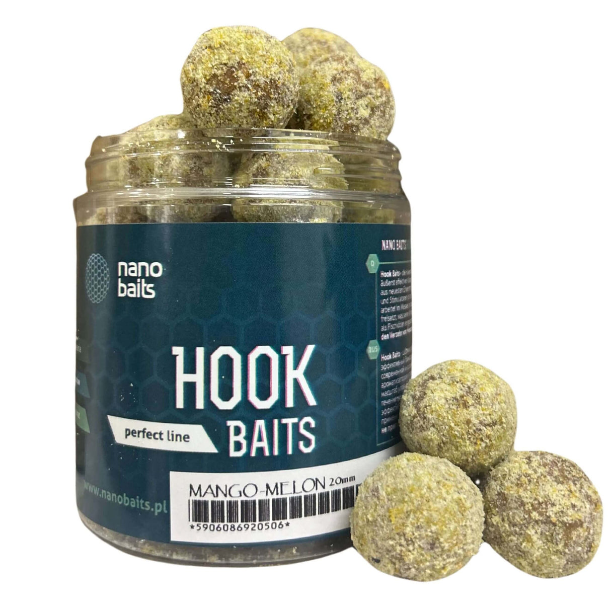 Hard Hook Baits Nano Baits Manche en melon 18 mm