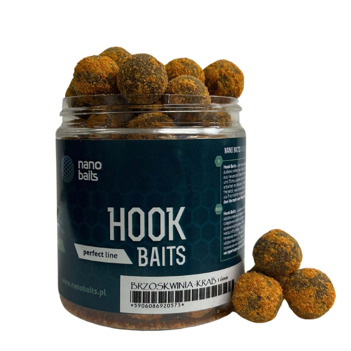 Hard Hook Baits Nano Baits Peach-Crabe 18 mm