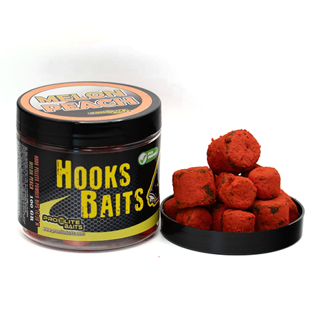 Hook Pellets en polvo Pro Elite Baits Melon & Peach 14-20 mm - Tienda Carpfishing