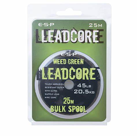 Leadcore ESP Mauvaises herbes vertes 45 lb / 25 m