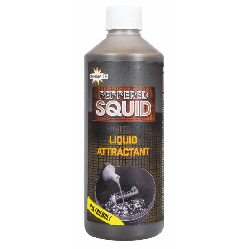 Liquide Dynamite Baits Peppered Squid 500 ml