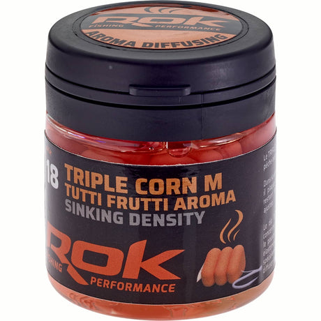 Maíz Triple Rok Fishing Sinking Density Tutti Frutti Naranja - Tienda Carpfishing