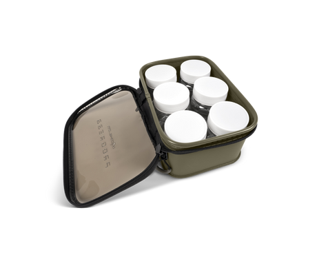 Macuto de 6 botes de cebo Korum Eva - Tienda Carpfishing