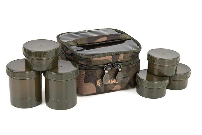 Macuto de 6 pots d'appâts Fox Camolite