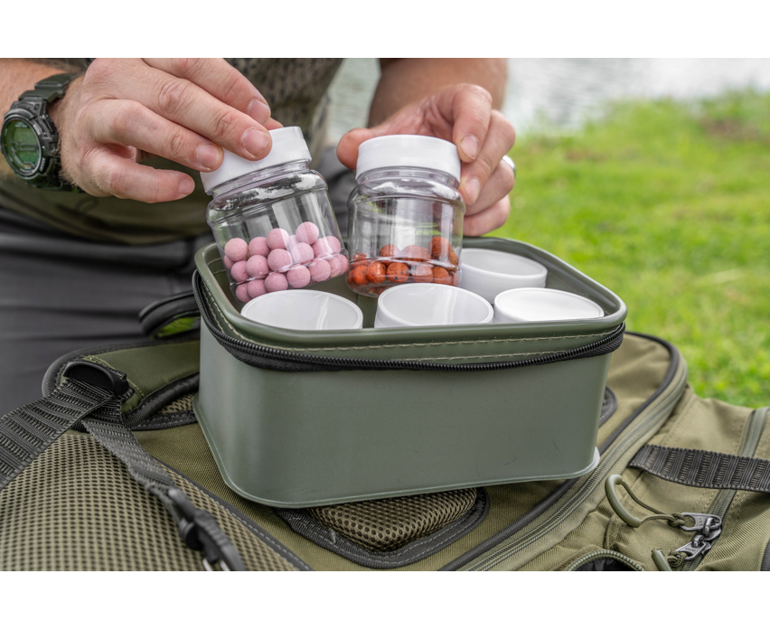 Sac de pêche de 6 pots à appâts Korum Eva