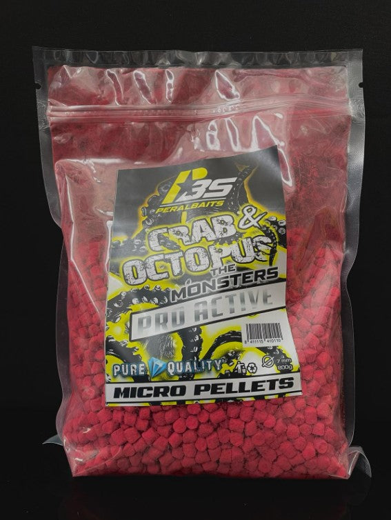 Micro Pellets Peralbaits Crabe Poulpe 7 mm