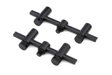 Pack 2 Buzz bars Fox Black Label 2 cañas ajustables 11 - 12,5 cm - Tienda Carpfishing