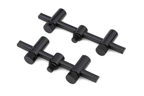 Pack 2 Buzz bars Fox Black Label 2 cañas ajustables 11 - 12,5 cm - Tienda Carpfishing