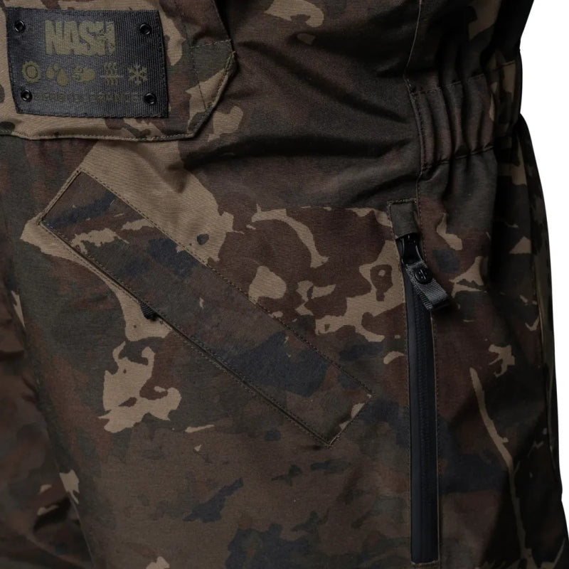 Salopette à bretelles imperméable Nash ZT Helluva Camo