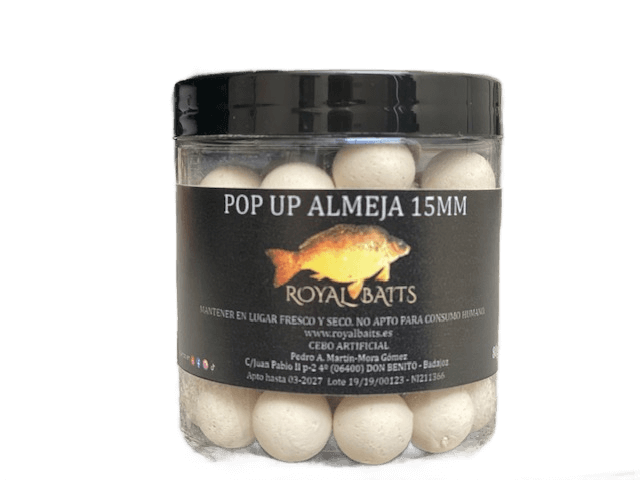 Pop Up Royal Baits Almeja 15 mm - Tienda Carpfishing