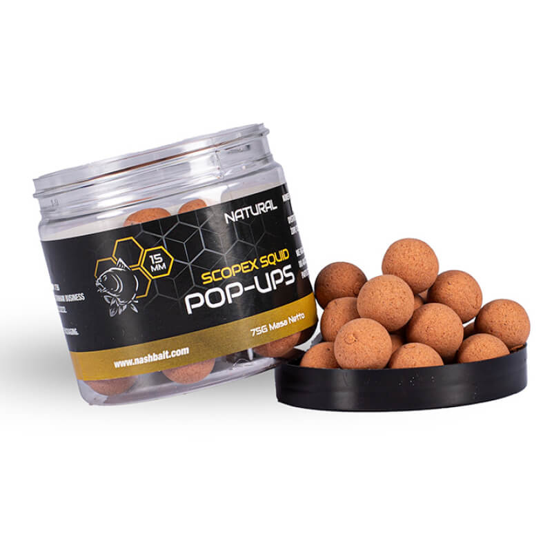 Pop Ups Nash Scopex Squid Naturel 15 mm