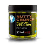 Pop ups Vitalbaits Nutty Crunch Jaune fluo 18 mm