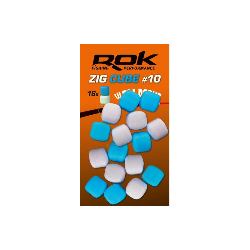 Pop up Zig Cube Rok Fishing Bleu/Blanc 10