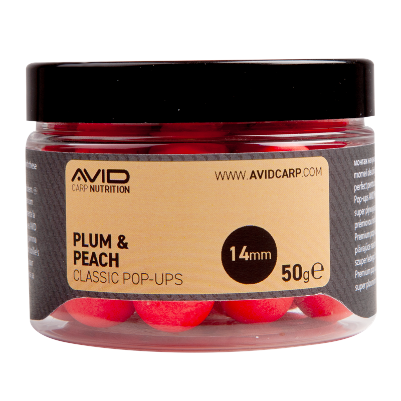 Pop ups Avid Carp Prune & Peach 14 mm