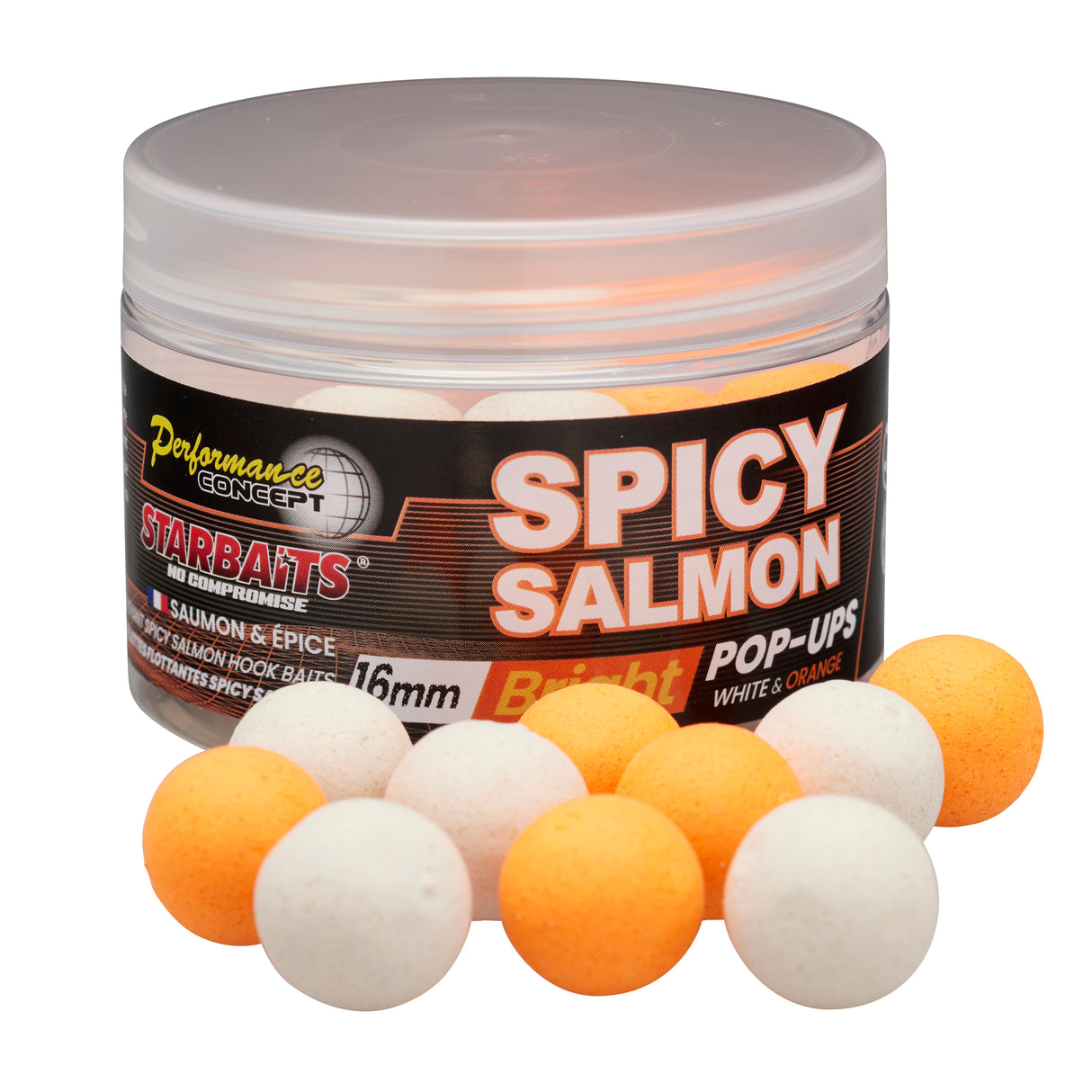 Pop ups Starbaits PC Spicy Salmon Brillant 16 mm