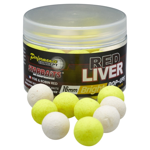 Pop ups Starbaits Red Liver Brillant 16 mm