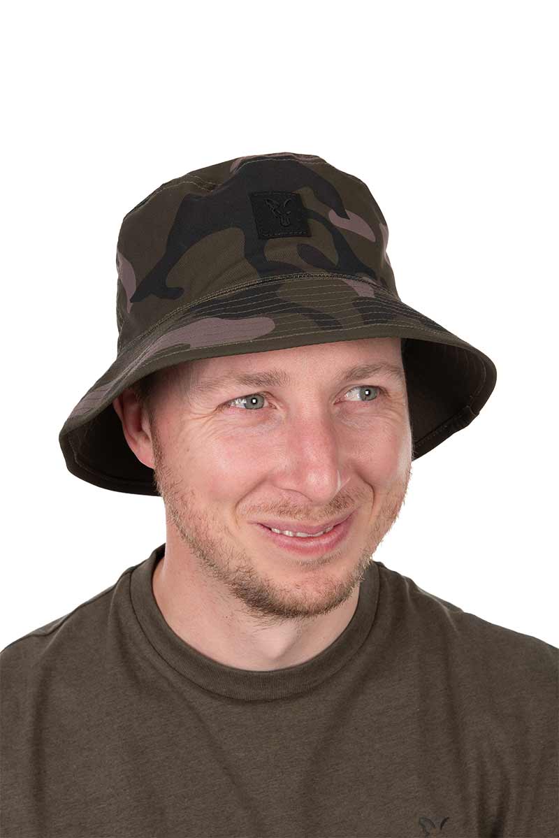 Chapeau réversible Fox} Kaki Camo
