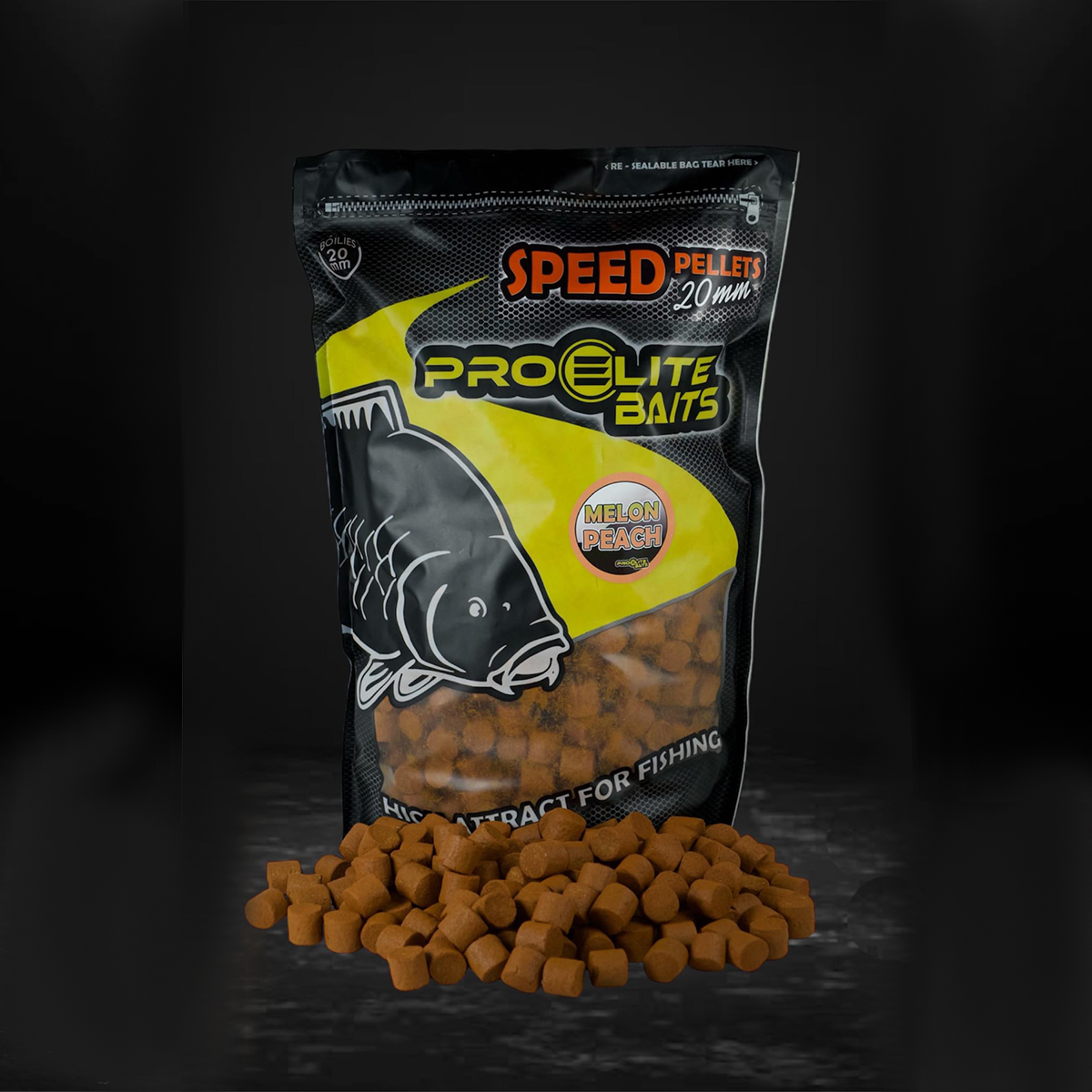 Vitesse Pellets Pro Elite Baits Melon & Peach 20 mm 4,5 Kg