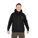 Sweatshirt Fox Sherpa Noir/Orange