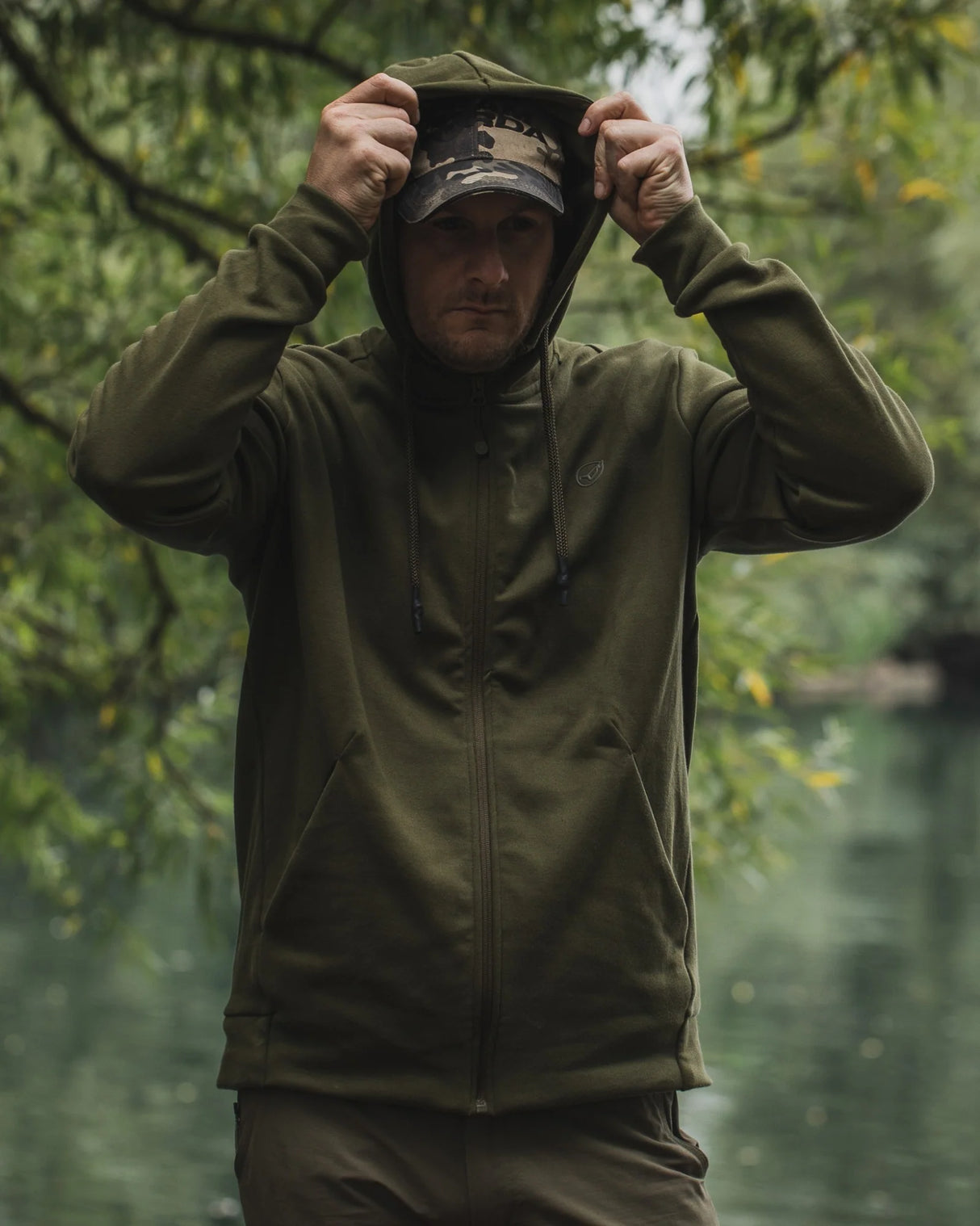 Sweatshirt Korda Kore Zip Pro Green Hoody