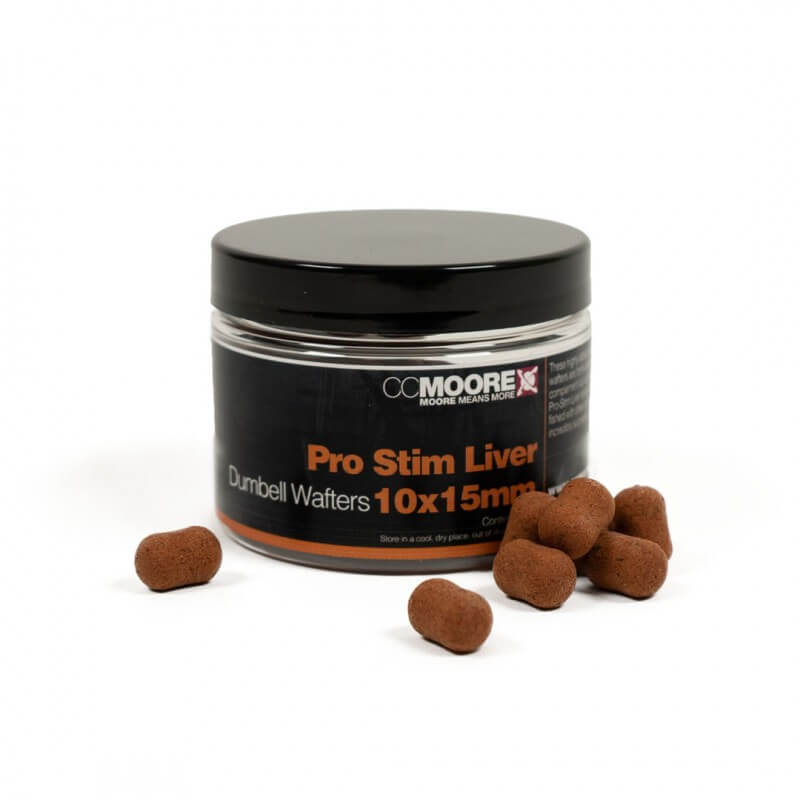 Wafters Dumbells Ccmoore Pro-Stim Liver 10-15 mm - Tienda Carpfishing