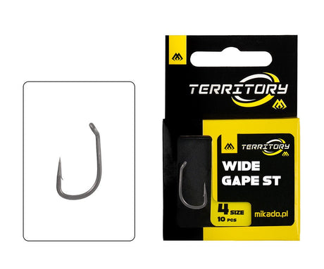 Anzuelos Mikado Territory Wide Gape St - Tienda Carpfishing