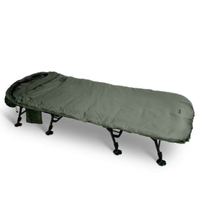 Bed Chair con saco de dormir Sonik Bank - Tek 5 estaciones ancho - Tienda Carpfishing