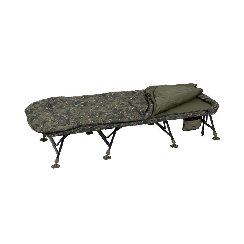 Bed Chair con saco de dormir Trakker Levelite ELS - MF - Tienda Carpfishing