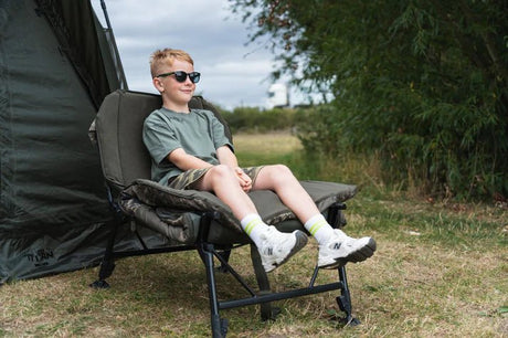 Bed Chair Nash Indulgence 4 Juniors Sleep System Camouflage - Tienda Carpfishing