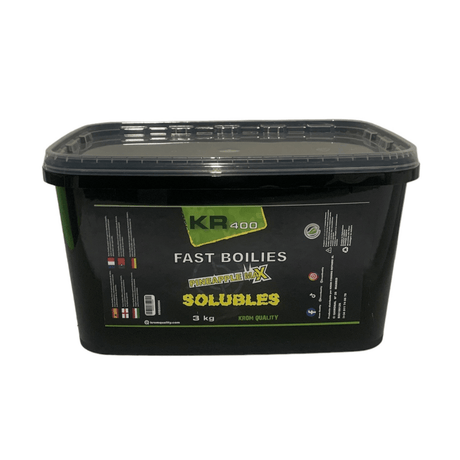 Boilies Solubles Krom Quality KR400 Pineapple Max 20 mm 3KG - Tienda Carpfishing