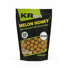 Boilies Solubles Krom Quality KR800 Melon Honey 20 mm 800G - Tienda Carpfishing