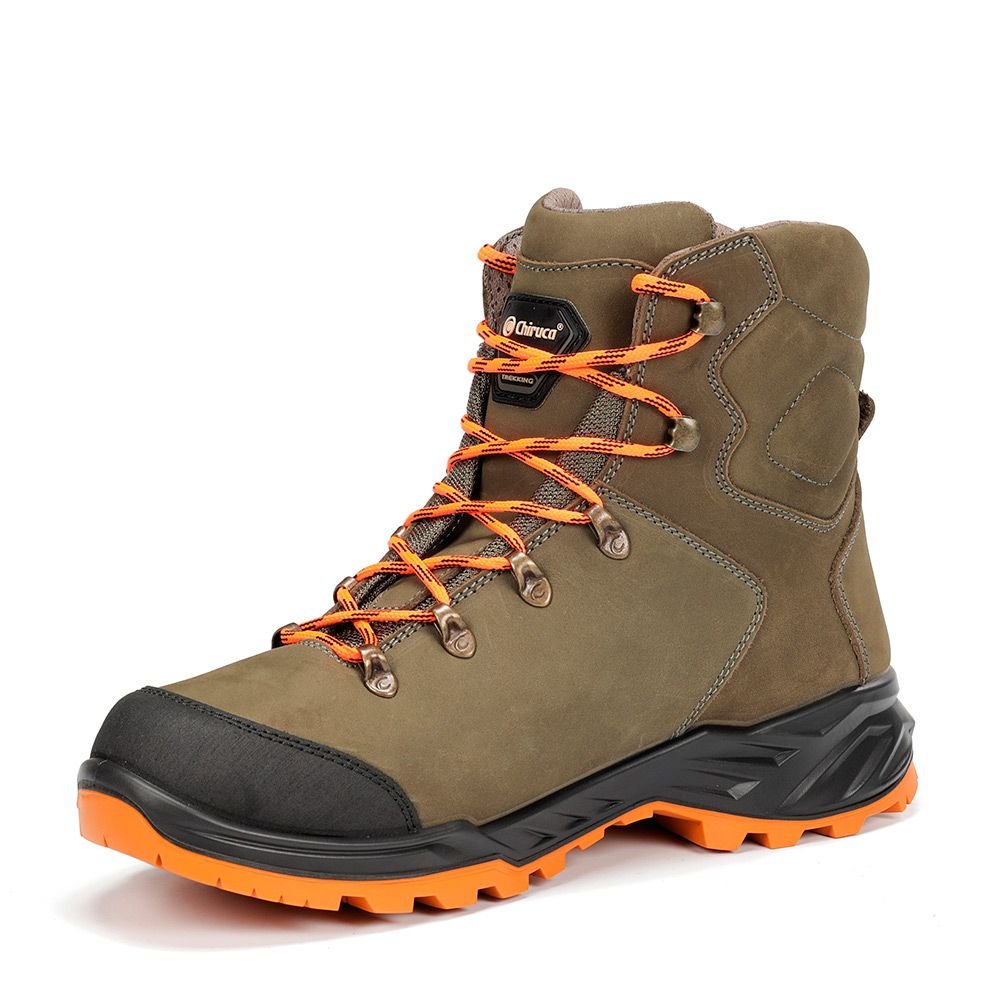 Botas Chiruca Game Force Hi Vis 38 Gore - Tex Verde y Naranja - Tienda Carpfishing