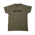 Camiseta Sonik Raglan Verde - Tienda Carpfishing
