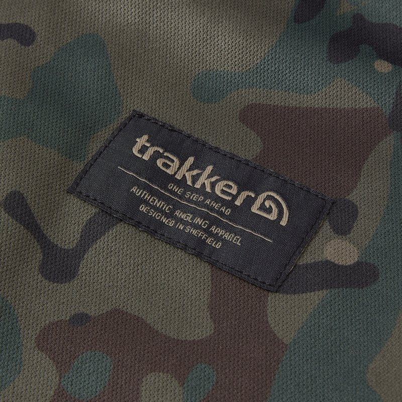 Camiseta técnica con capucha UV Trakker Techpro Camo - Tienda Carpfishing