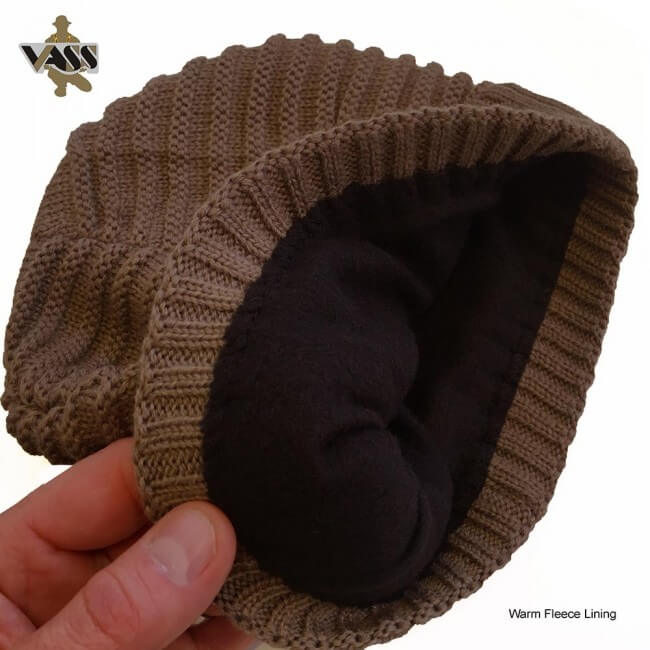 Gorro Vass VR376 Ribbed Marrón - Tienda Carpfishing