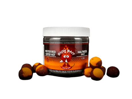 Halfness Dudi Bait Mister Red Super Hot Spicy Fish 16 mm - Tienda Carpfishing