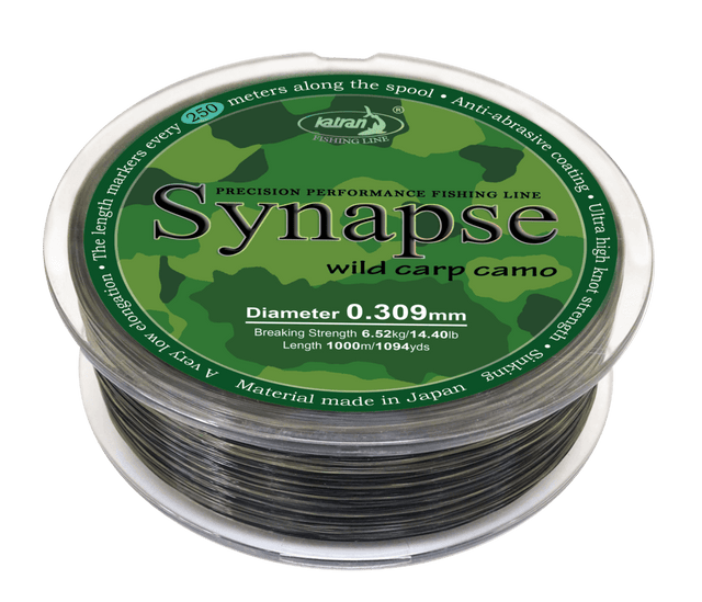 Hilo Katran Synapse Wild Carp Camo 0,30 mm 1000 m - Tienda Carpfishing