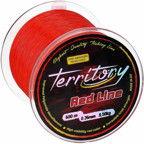 Hilo Mikado Territory Rojo 600 m - Tienda Carpfishing
