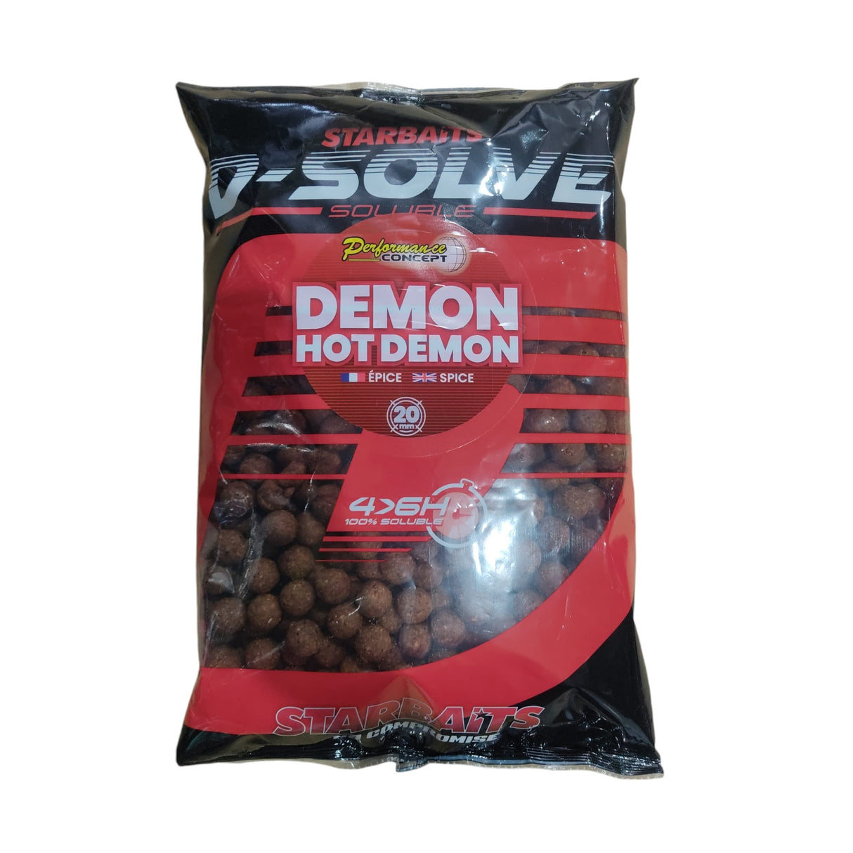 Bouillette Starbaits Solubles Hot Demon 20 mm 2,5 kg