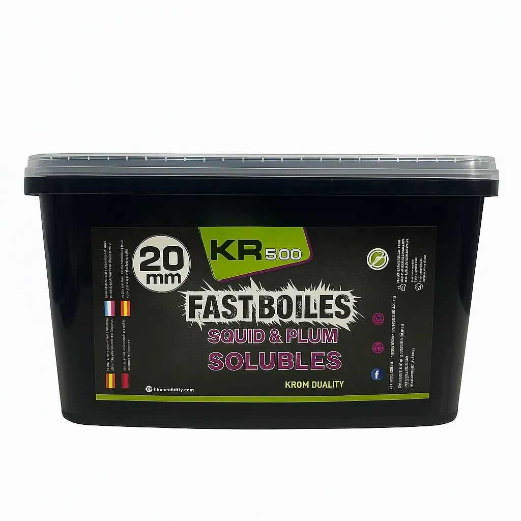 Bouillette Soluble Krom Quality KR500 Squid & Plum 20mm 3KG
