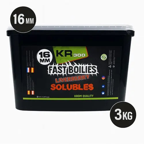 Bouillette Soluble Krom Quality KR300 LiverBerry 16mm 3KG